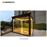 Warren 8 x 10 Pergola Shade with Aluminum Alloy Waterproof Roof